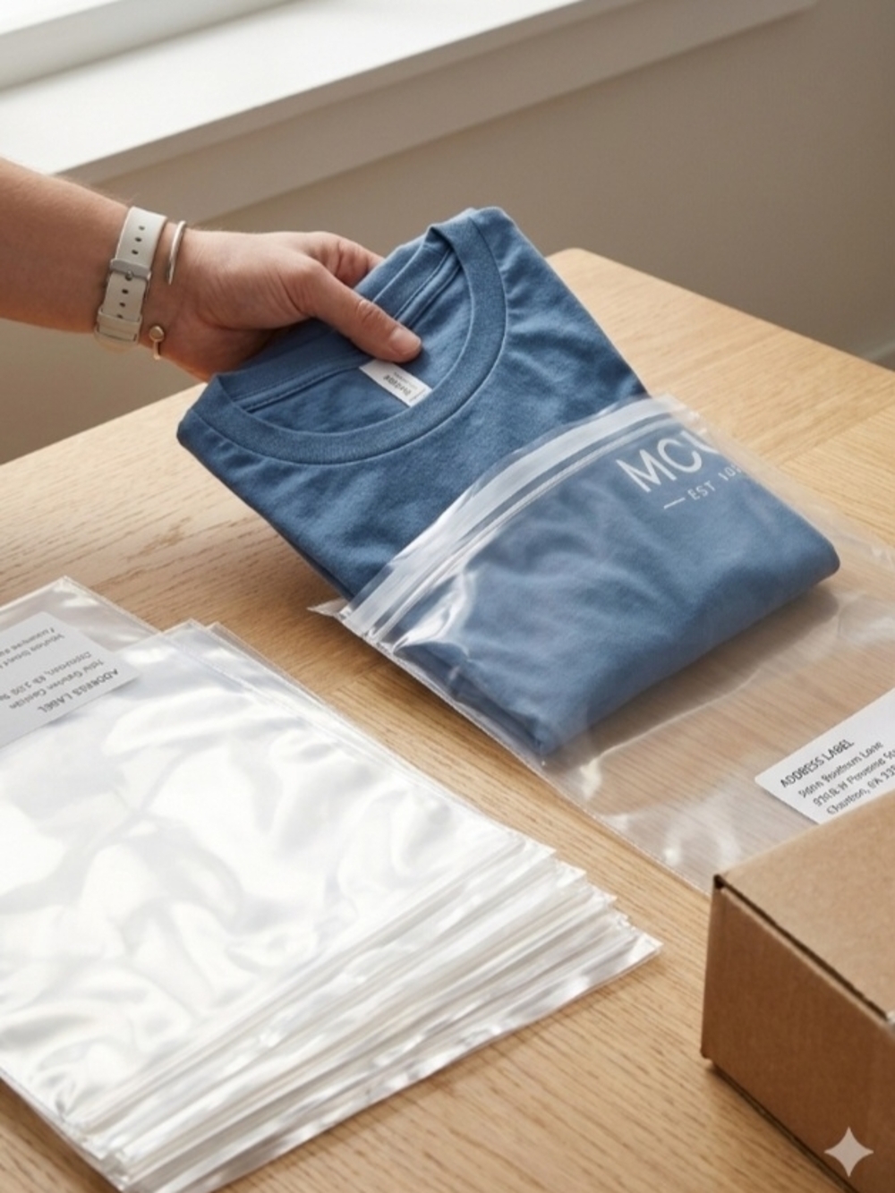 Clear Poly Resealable Packaging Bags  Professional Office Shipping Supply 10